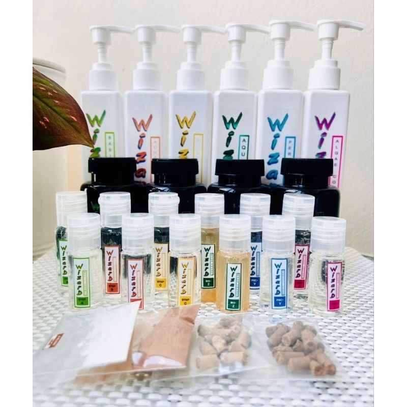 (ส่งด่วนจากกทม.) Wizard ชุดตั้งตู้ไม้น้ำ ปุ๋ยไม้น้ำ ผลิตภัณฑ์ดูแลตู้น้ำใส กำจัดตะไคร่ (แบ่งขาย 10ml.