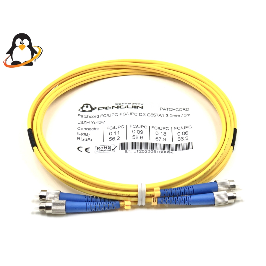 Patch Cord FC/UPC Duplex Single-mode เลือกความยาว