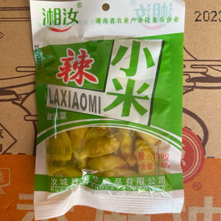 พริกดอง พร้อมส่ง（小米辣 泡椒）ขนาด 100g ใช้สำหรับประกอบอาหารได้หลากหลาย เช่น ผัดกับเนื้อสัตว์ หม่าล่าปิ้งย่าง พริก