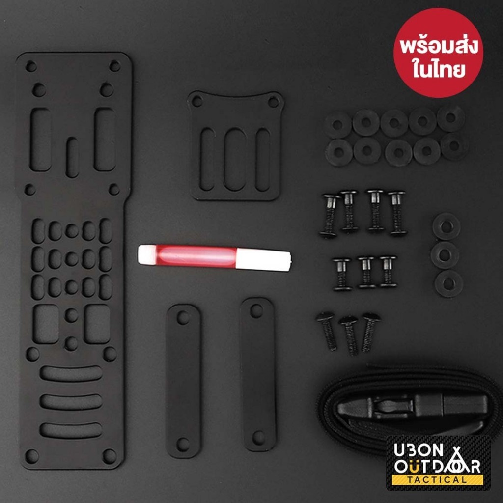 เพลตต่ำพร้อมสายรัดขา WoSporT - TN Style Aluminum drop plate - รูปที่ 4