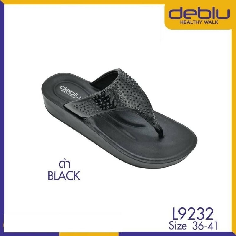 NFshoes ถูกสุด! รองเท้าแตะหญิง หูคีบ เพื่อสุขภาพ Deblu เดอบลู รุ่น L9232 ไซส์ 36-41 พื้นนุ่ม เบา ใส่สบาย