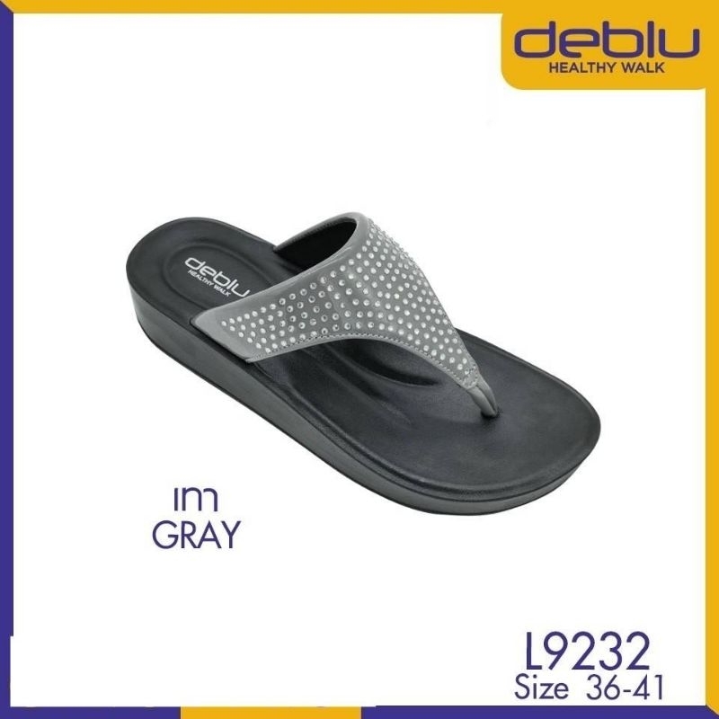 NFshoes ถูกสุด! รองเท้าแตะหญิง หูคีบ เพื่อสุขภาพ Deblu เดอบลู รุ่น L9232 ไซส์ 36-41 พื้นนุ่ม เบา ใส่สบาย