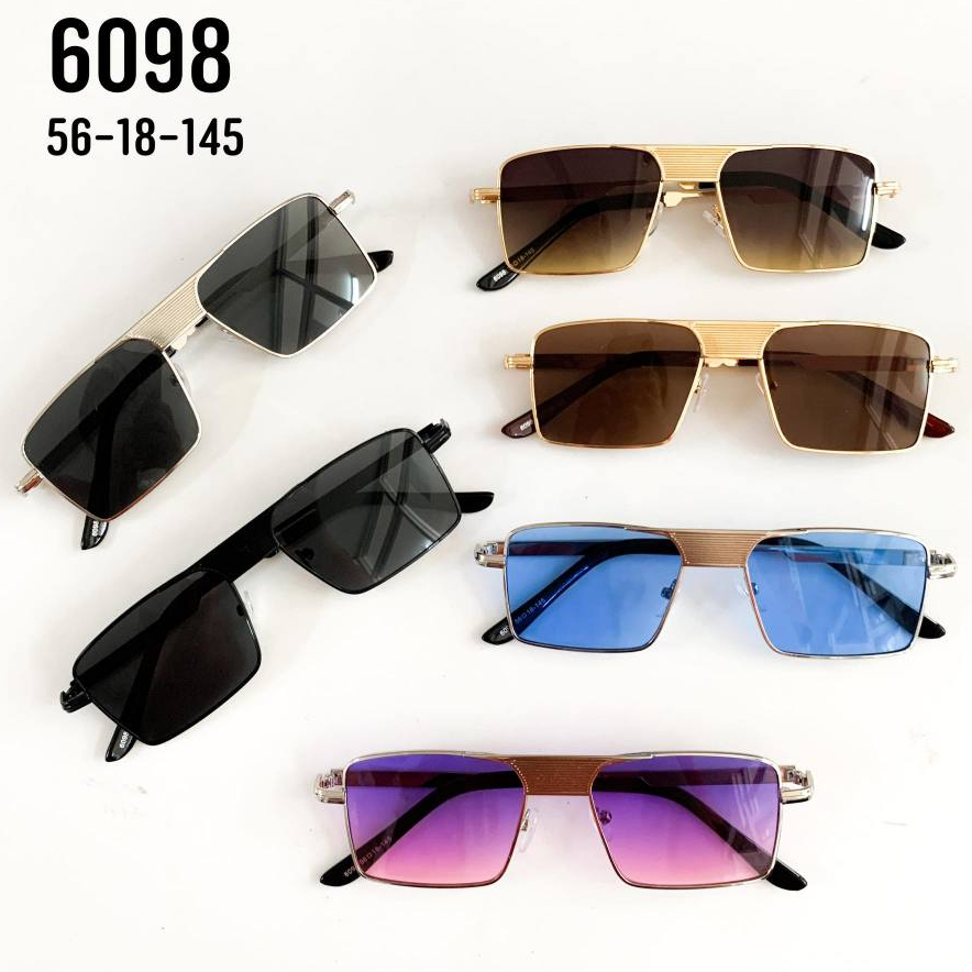 แว่นตากันแดด แว่นกันแดดทรงเเฟชั่น 6098