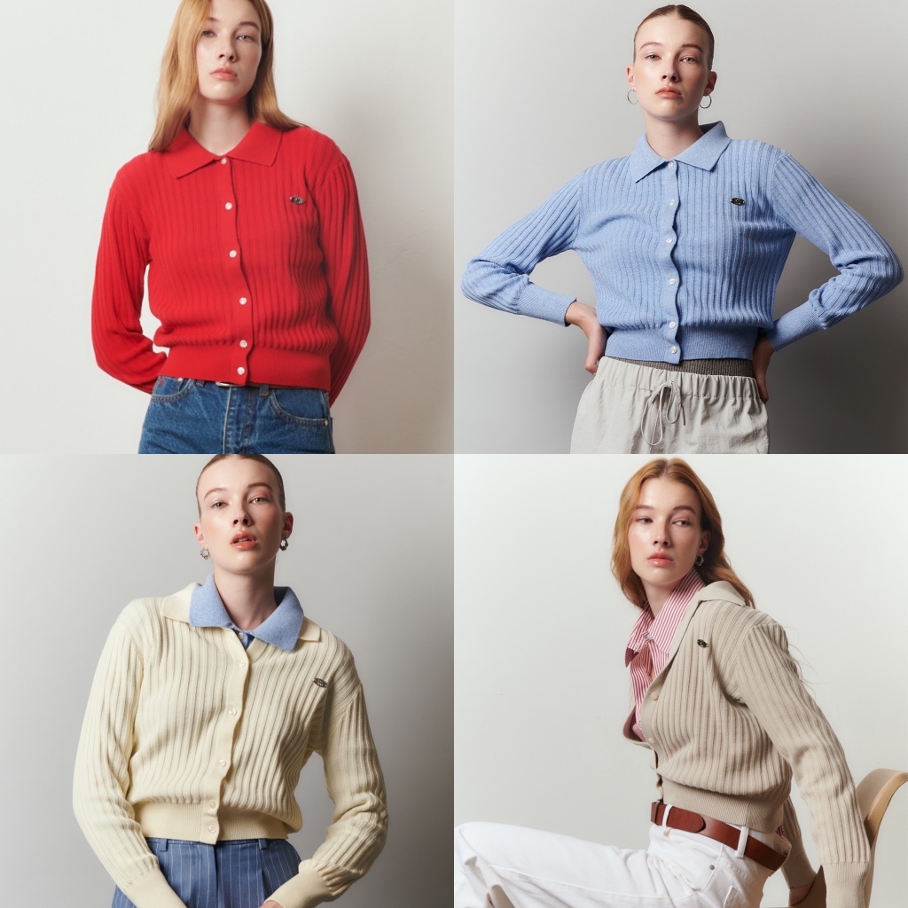 beforesunset_studio - Panini Knitted Shirt เสื้อเชิ้ตไหมพรม ถักทอไม่หนามาก ผ่าหน้า มีกระดุม