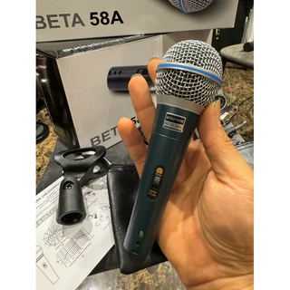 ไมโครโฟน BATA 58A มาตรฐาน วัสดุเหล็กผสมดีบุก อย่างดี น้ำหนักดีมากๆ ใช้ร้องเพลง เสียงคมชัดมากๆ