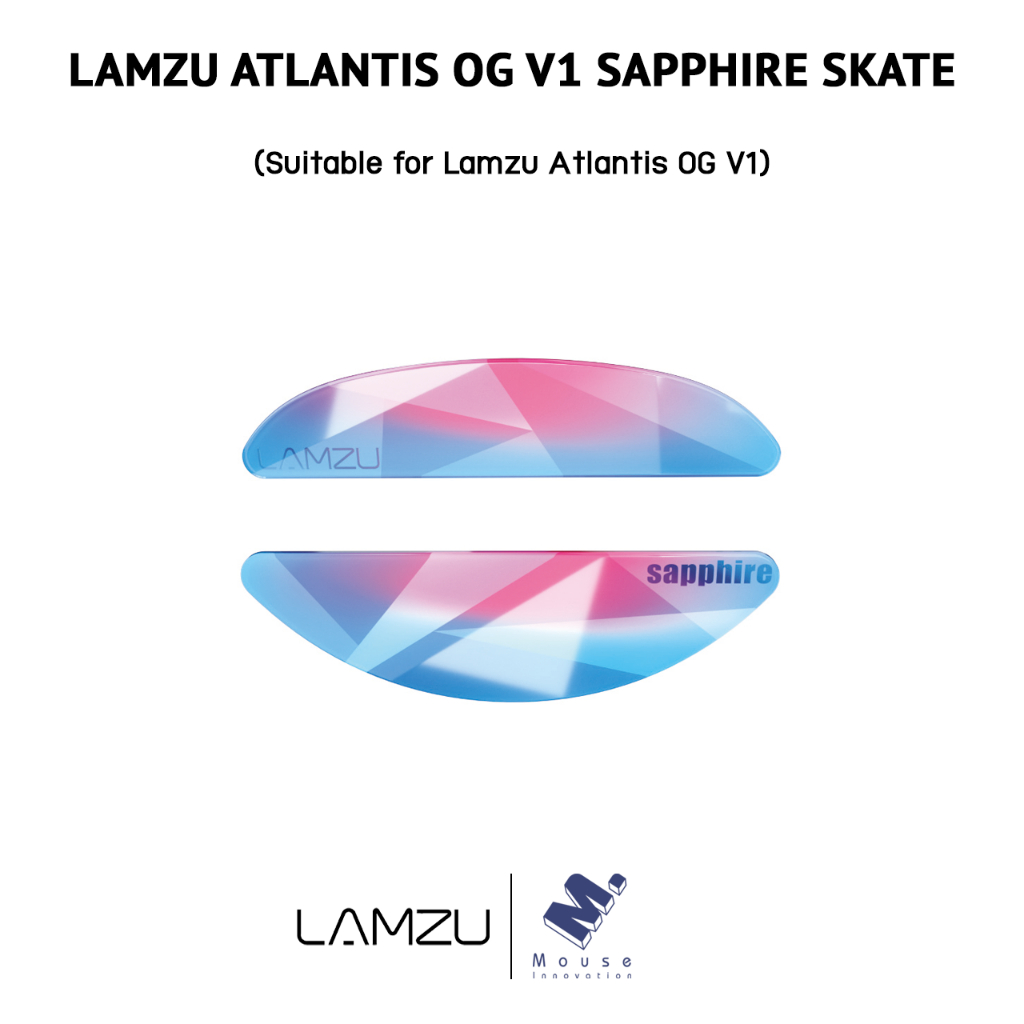 เมาส์ฟีท Sapphire (Sapphire Skates)  Lamzu ของ Lamzu Atlantis OG V1