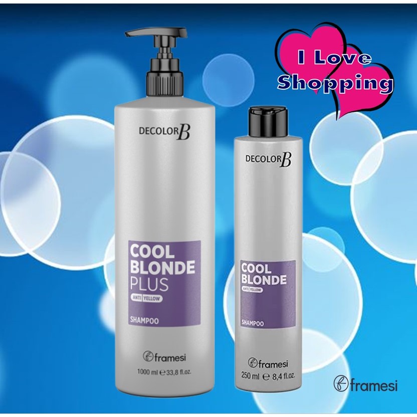 Framesi Decolor B Cool Blonde Plus Shampoo แชมพูแอนตี้เยลโล่