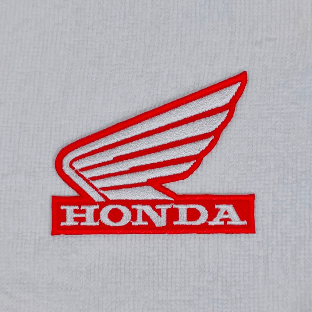 ตัวรีดติดเสื้อ อาร์มติดเสื้อ โลโก้ มอเตอร์ไซค์ Honda Iron on Patch ฮอนด้า ตกแต่งเสื้อผ้า Sticker สติ๊กเกอร์ติดเสื้อ DIY