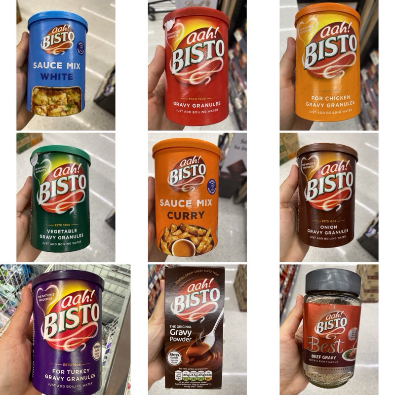 Bisto For Turkey Gravy Granules 190 G. ซอสผง สำหรับทำน้ำเกรวี่ รส ไก่งวง ตรา บิสโต / Gravy Granules / Cheese / Mix Curry