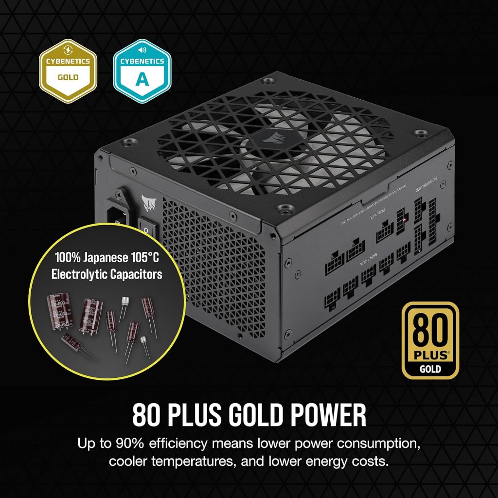 POWER SUPPLY (อุปกรณ์จ่ายไฟ) CORSAIR RM850X SHIFT - 850W 80 PLUS GOLD (CP-9020252-NA)