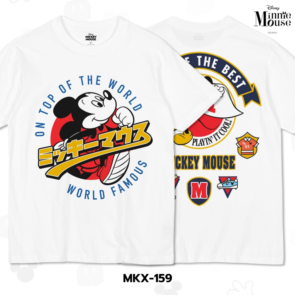 Power 7 Shop เสื้อยืดการ์ตูน มิกกี้เมาส์ ลิขสิทธ์แท้ DISNEY (MKX-159)