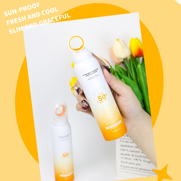 สเปรย์กันแดด ครีมกันแดด SPF50 PA+ อ่อนโยนและไม่ระคายเคือง สดชื่นไม่เยิ้ม ไม่มันเยิ้ม 150ml SP5071