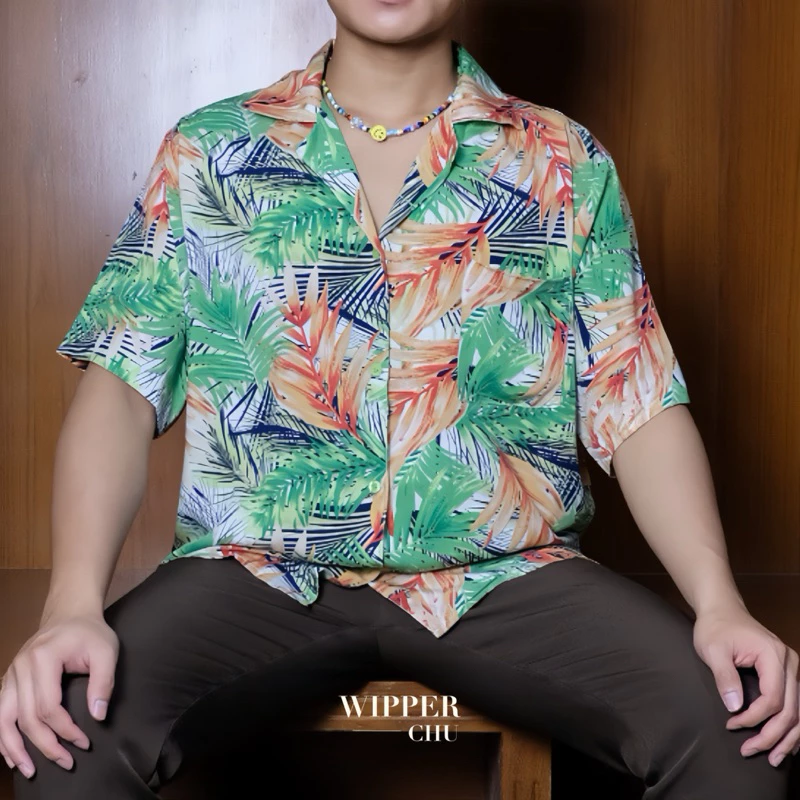 Wipper เสื้อเชิ้ตฮาวายแขนสั้น ลายดอก thumbnail 8
