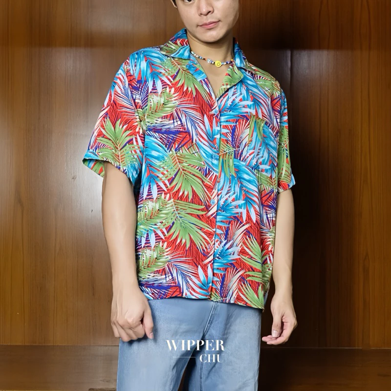 Wipper เสื้อเชิ้ตฮาวายแขนสั้น ลายดอก thumbnail 7