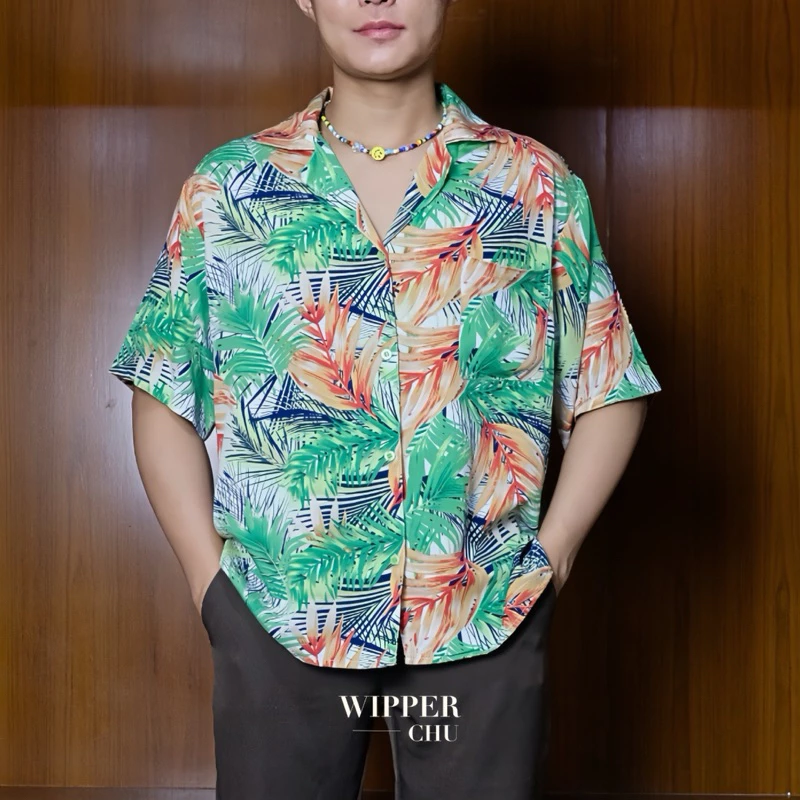 Wipper เสื้อเชิ้ตฮาวายแขนสั้น ลายดอก thumbnail 9