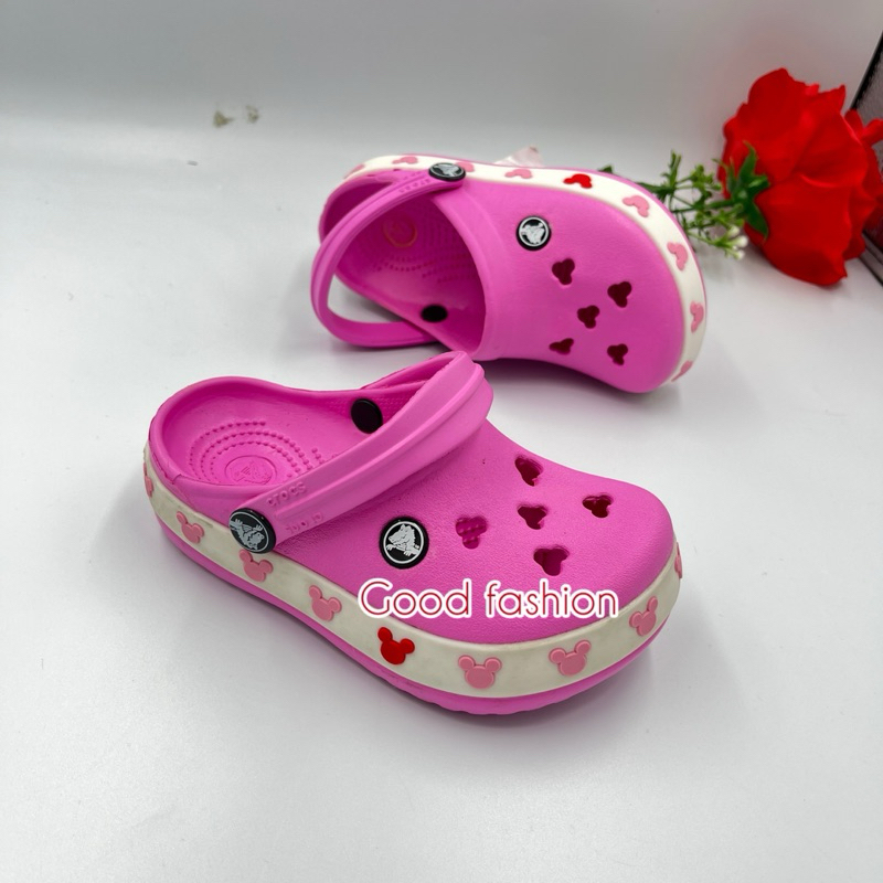 พร้อมส่ง !!! รองเท้าลำลองแฟชั่น เด็ก สไตล์ Crocs Kids Mickey - มิกกี้เมาส์