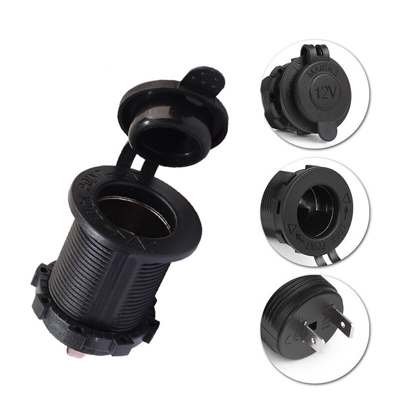 ช่องเสียบที่จุดบุหรี่ สายเบอร์#1 sqm แบบขั้วหนีบแบตเตอรี่รถยนต์ หัวแดง/ดำ (มีฟิวส์) - รูปที่ 6