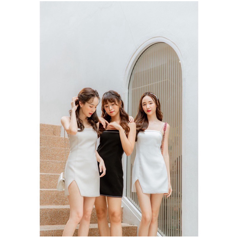 Classy dress แบรนด์ Chananya official สีดำ 800รส (Shop 2,290)