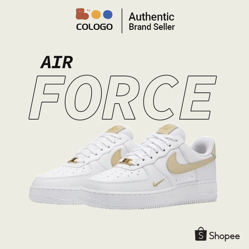 Nike Air Force 1 Low '07 Essential CZ0270-105 air force รองเท้าผ้าใบ White/Rattan 💯