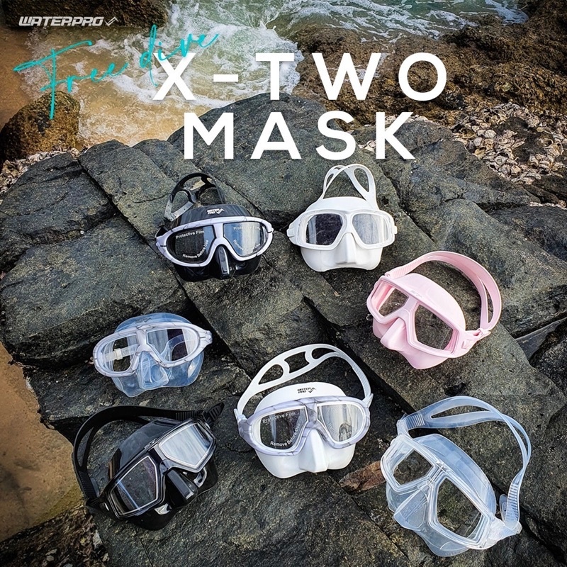 WATER PRO X-TWO MASK - หน้ากากดำน้ำ - แบบ LOW VOLUME