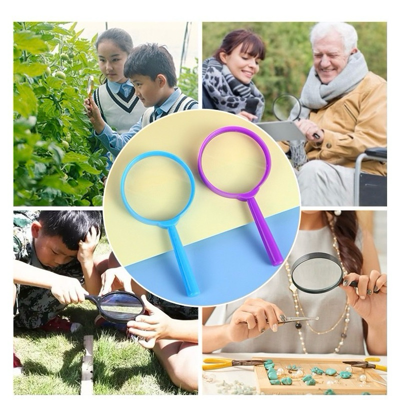 Magnifying glass for kids แว่นขยายเพื่อการเรียนรู้สำหรับเด็กแนวmontessori แว่นขยายพกพา sensory play ราคา ถูกที่สุด ดีลบีเคเค แกลเลอรีภาพที่ 7