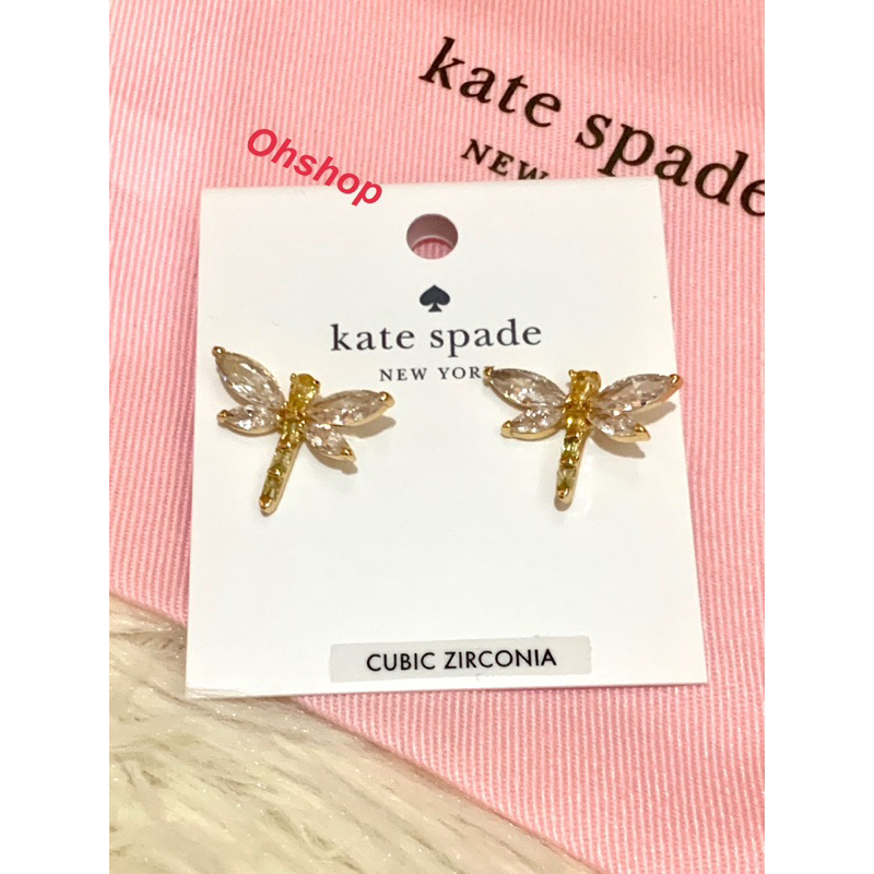 Kate spade ต่างหู แมลงปอ น่ารัก ของแท้ 💯%