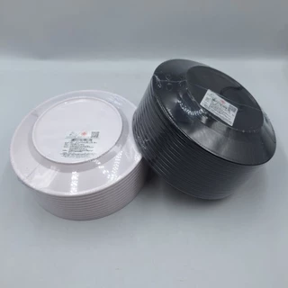 จานตื้น 6.5นิ้ว พลาสติกเกรด ABS Food Grad ตราม้า Golden Horse มี2สี ขาว ดำ แพ็คละ 6ใบ และ 12ใบ