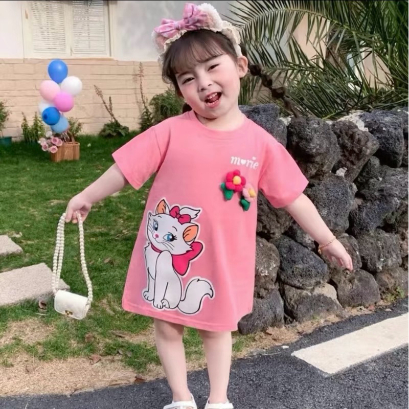 ชุดเดรสลูกสาวลายใหม่น้องแมวมาลี