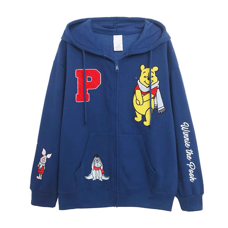 เสื้อฮู้ด หมีพูห์ winnie the pooh hoodie  Disney แท้ % (TS282)