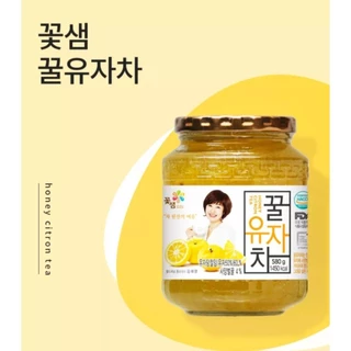 ชาส้มเกาหลีผสมน้ำผึ้ง honey citron tea kkoh shaem honey citron tea 꽃샘유자차 580g