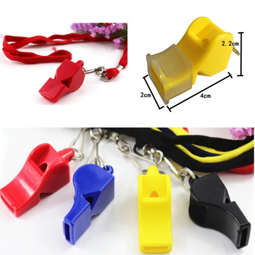 นกหวีดพลาสติก นกหวีดพร้อมสายห้อยคอ นกหวีดมีสายคล้องคอ (DBA079)