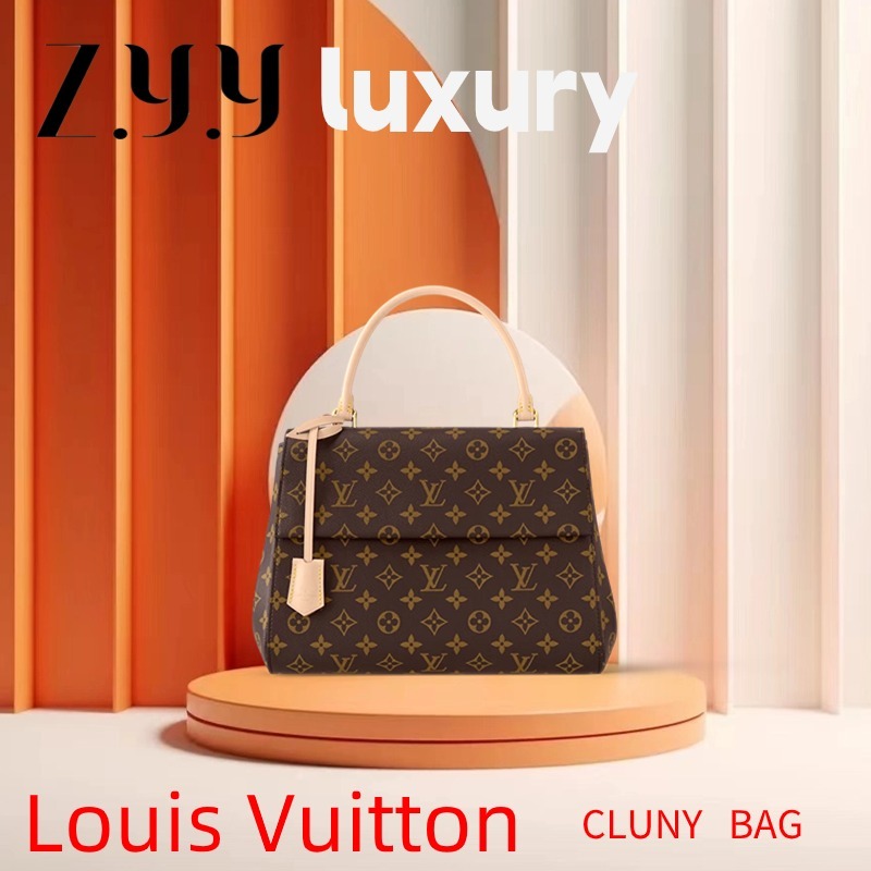 New Hot sales ราคาพิเศษ Ready Stock Louis Vuitton / Louis Vuitton CLUNY BB/MINI Bag/ female / shoulder / handbag