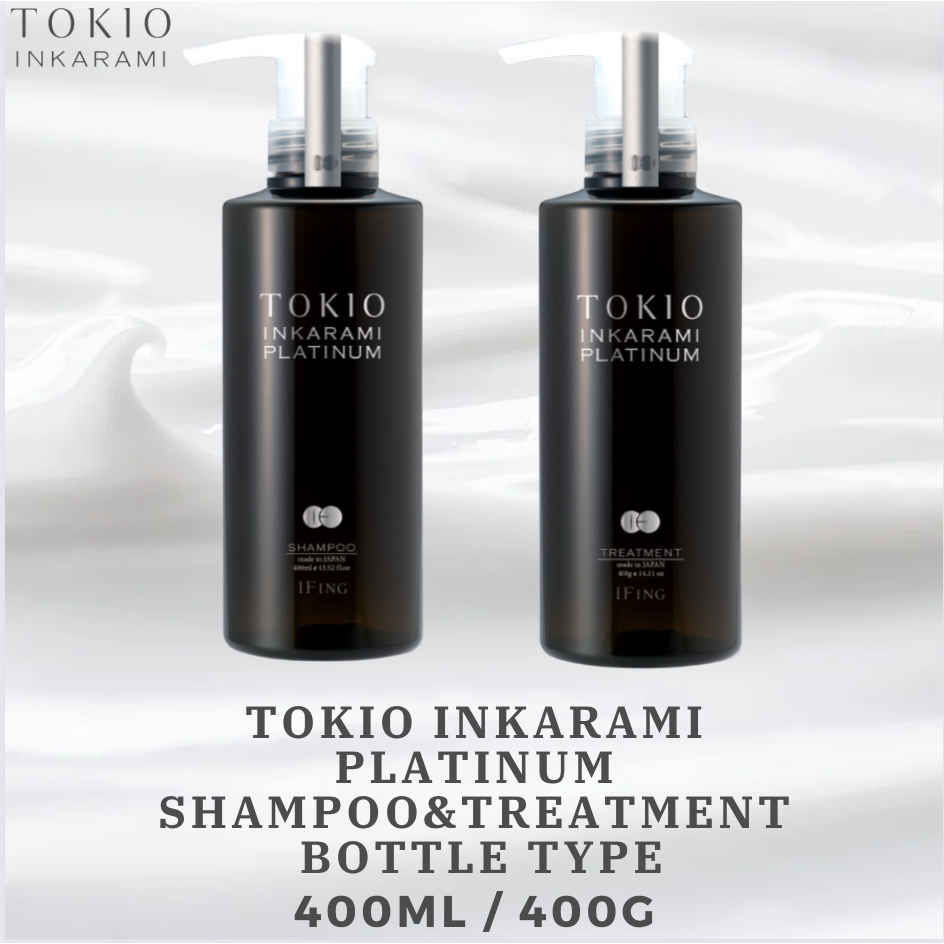 [TOKIO] 【Bottle】 INKARAMI PLATINUM  Shampoo 400ml Treatment 400g set  [Direct from Japan]