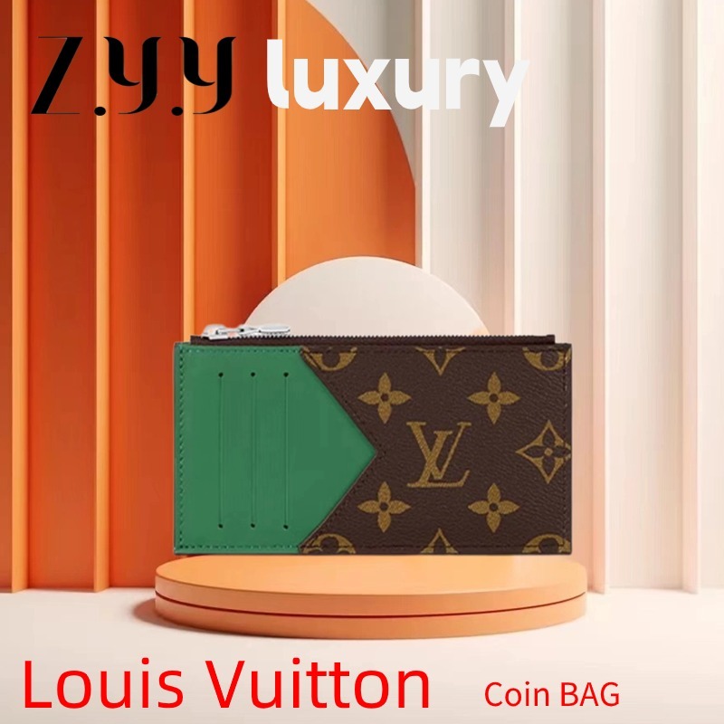 New Hot sales ราคาพิเศษ หลุยส์วิตตอง 🎀Louis Vuitton Coin Card Holder🎀Men's card holder LV กระเป๋าแฟชั่นคลาสสิก