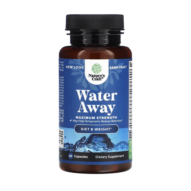 พร้อมส่ง*Water Away สูตรเข้มข้นสูงสูง 60capsule ล็อตใหม่ล่าสุด 2026/12 ไม่แท้ยินดีคืนเงิน