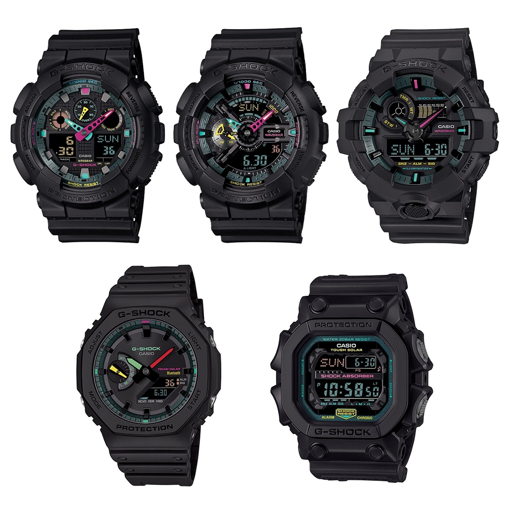Casio G-Shock นาฬิกาข้อมือผู้ชาย GA-B2100MF,GA-100MF,GA-110MF,GA-700MF,GX-56MF(GA-B2100MF-1A,GA-110MF-1,GX-56MF-1A)