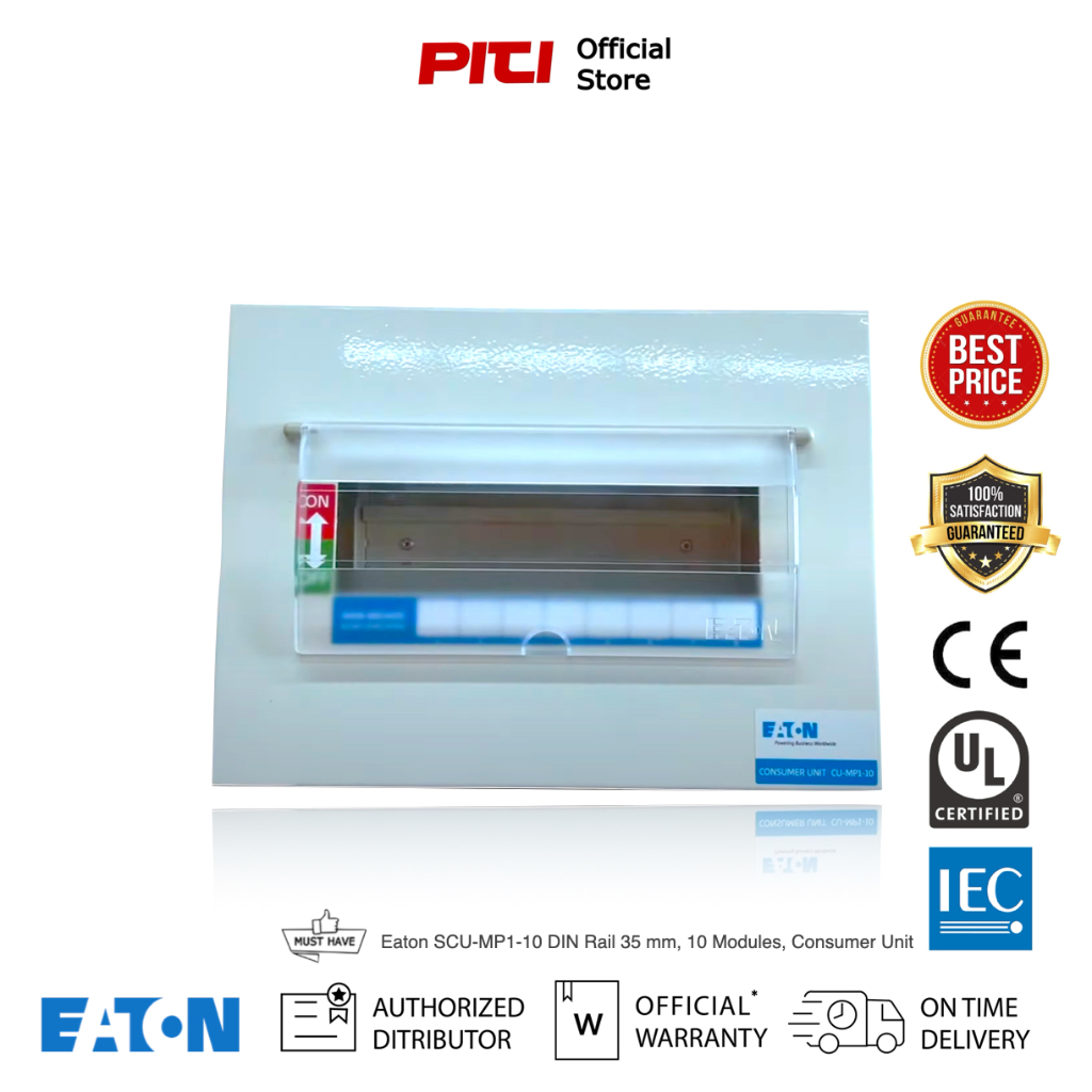 Eaton SCU-MP1-10 DIN Rail 35 mm, 10 Modules, Consumer Unit