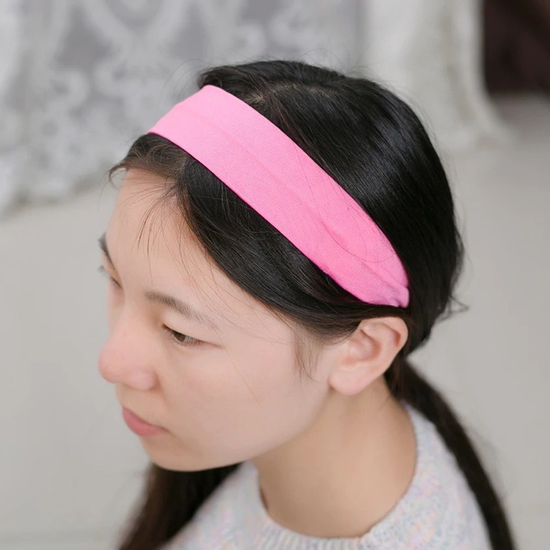 ที่คาดศีรษะ ผ้าคาดศีรษะ ยืดหยุ่น แบบบางบาง ออกกำลังกาย เล่นโยคะ เล่นกีฬา วิ่ง คาดผม ผ้าคาดผม ที่คาดหัว แฟชั่น Headband - รูปที่ 3
