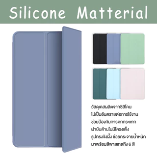 สติ๊กเกอร์ ฝาครอบป้องกัน เคสไอแพด iPad gen pro air 4 5 6 7 8 9 10 9.7 10.2 10.5 11 พ ร้อมช่องเสียบปากกาฝาหลังใส กรณี