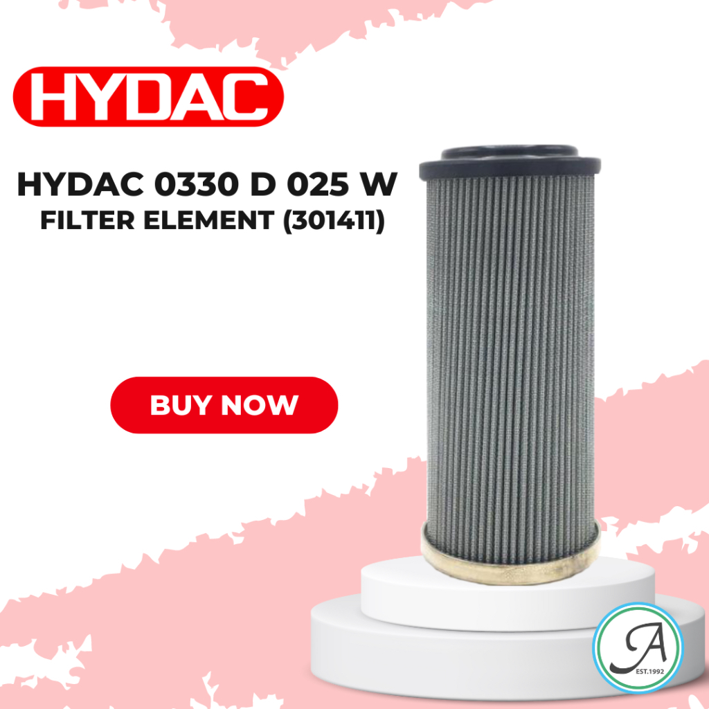 HYDAC 0330 D 025 W FILTER ELEMENT (301411) ไส้กรองน้ำมันไฮดรอลิค