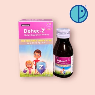 Dehec-Z Zinc Syrup ดีเฮก-ซี ซิงค์ ไซรับ รสองุ่น ขนาด 60 มล.