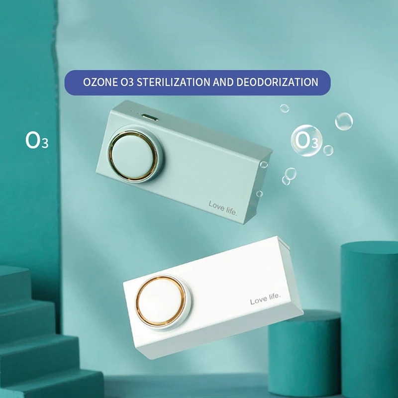 Mini Fridge Deodorizer Air Purifier Rechargeable Refrigerator Odor Eliminator Portable Freshene Ozone Purification