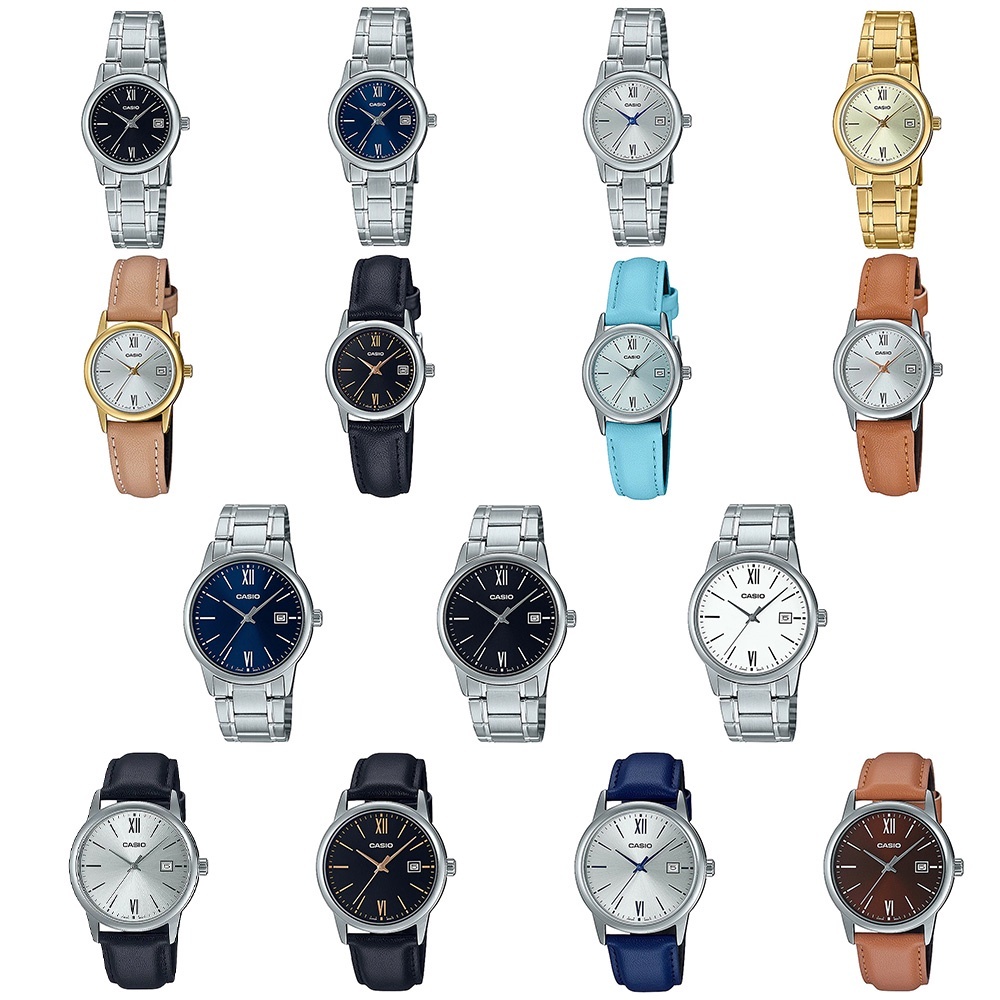 Casio รุ่น LTP-V002,MTP-V002 (LTP-V002D-2B3,LTP-V002G-9B3,LTP-V002GL-7B3,MTP-V002D-1B3,MTP-V002L-5B3