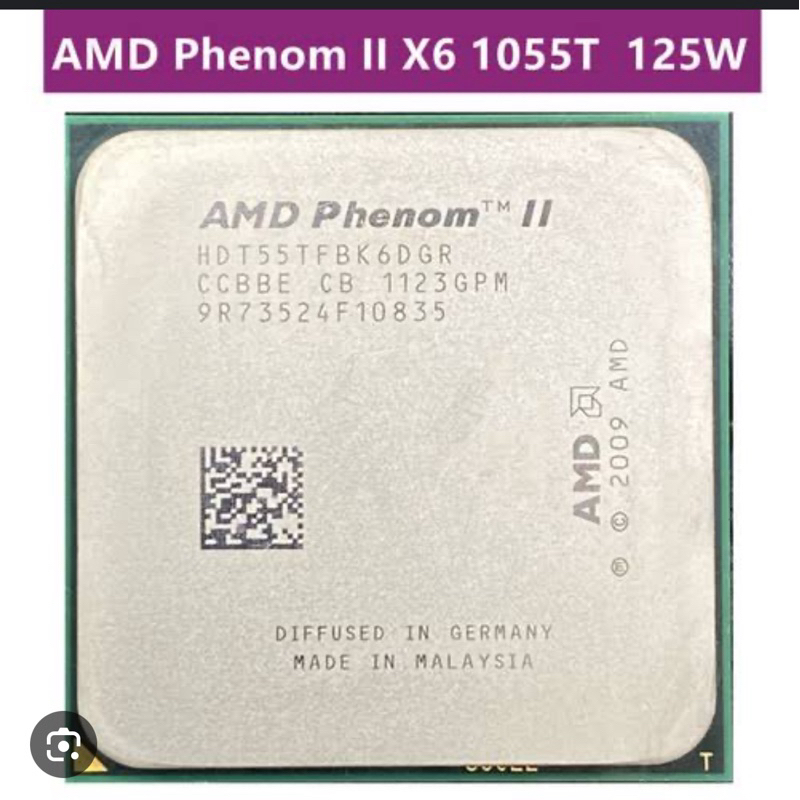 CPU AMD Phenom II X6 1055T 2.8G 125W (6คอ6เทรด) Socket AM3