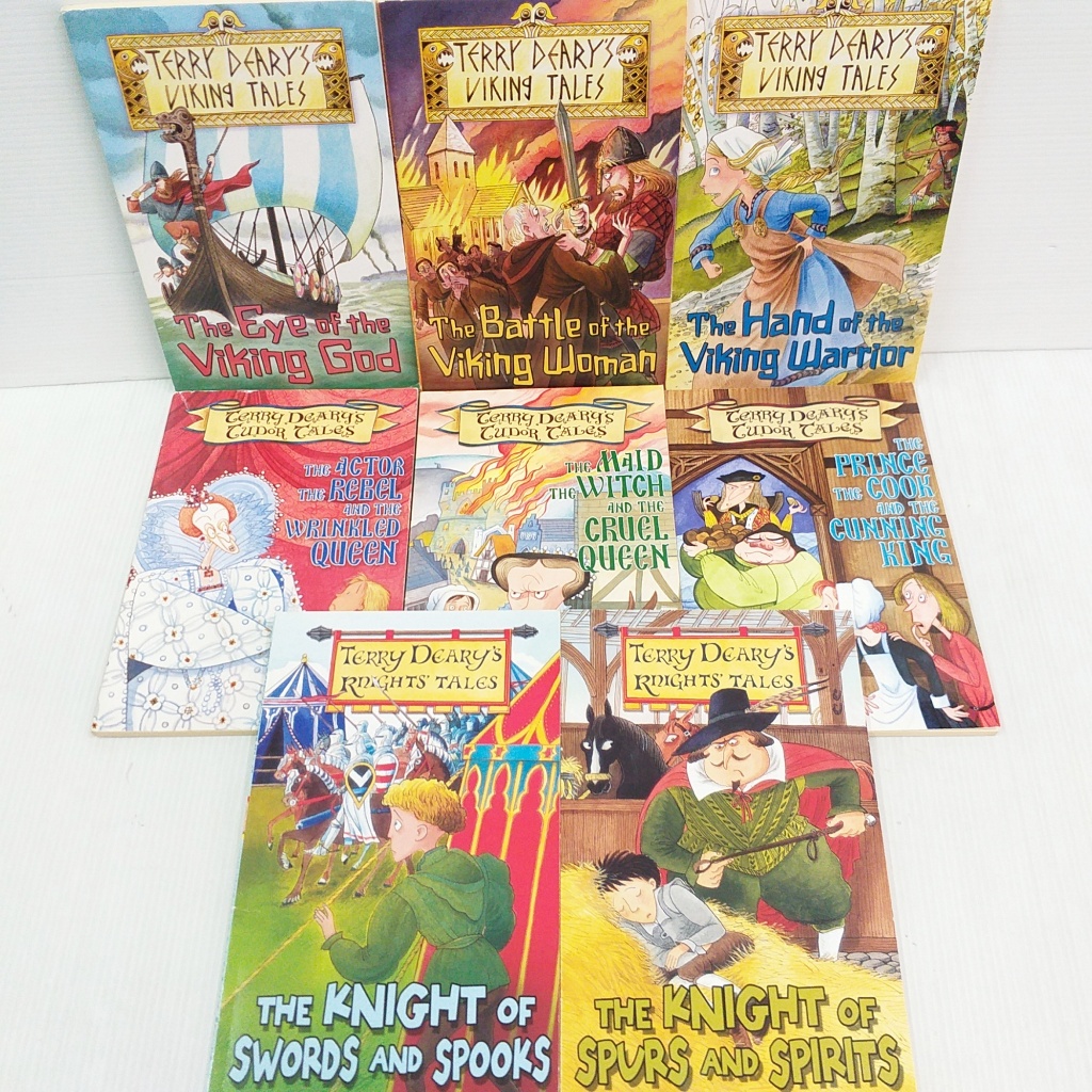 Terry Deary Book หนังสือ วรรณกรรมภาษาอังกฤษ มือสอง Viking Tales , Tudor Tales , Knight Tales ปกอ่อน