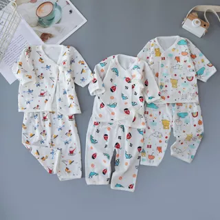 Babyonline(Y309)O2N6 (ส่งด่วน1วัน)ชุดเซ็ตเด็กแรกเกิดแบบคละลายพิมพ์ลายการ์ตูนสุดน่ารัก ผ้าฝ้าย นิ่ม แนะนำเด็ก 0-3เดือน
