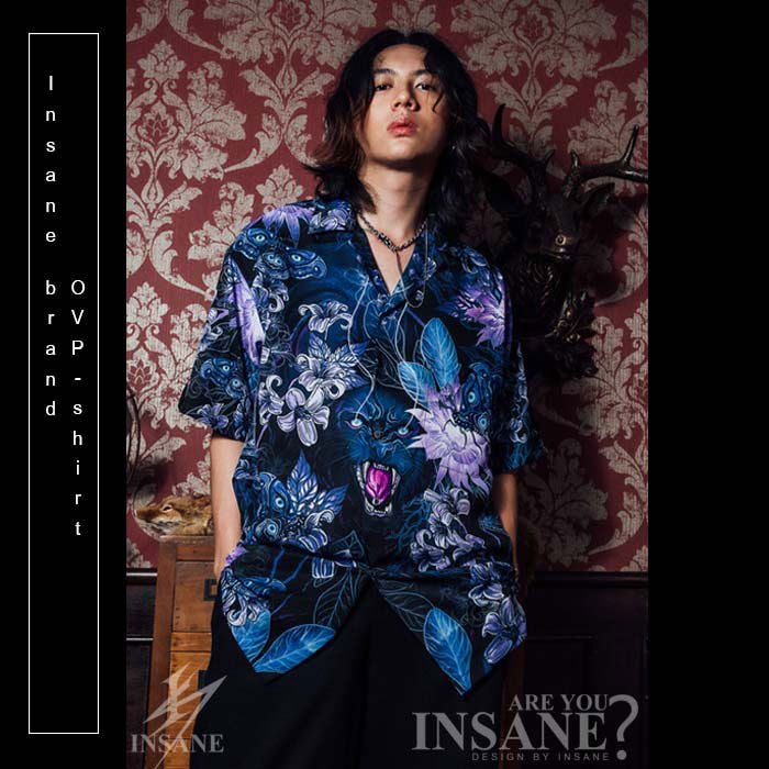 BLACK BOLT เสื้อเชิ้ตพิมพ์ลาย ออกแบบตัดเย็บอย่างดี ลิขสิทธิ์เฉพาะ INSANEBRAND