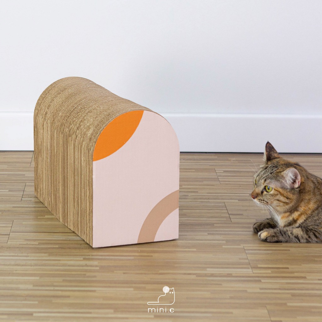 mini.c ที่ลับเล็บแมว รุ่น ARC Pattern Size S ที่ฝนเล็บแมว ของเล่นแมว บ้านแมว Cat scratcher