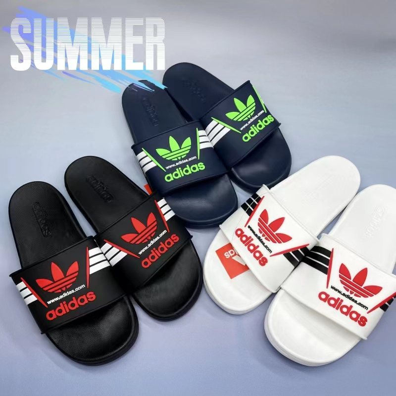 Adidasรองเท้าแตะชายและหญิงสวมรองเท้าแตะลำลองทันสมัยสวมใส่สบาย(แนะนำลูกค้าเพิ่มอีก 1 เบอร์ค่ะ)