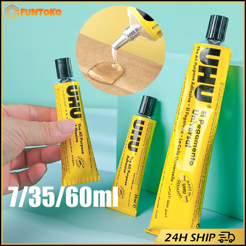 พร้อมส่ง กาวยูฮู UHU กาวสารพัดประโยชน์ ขนาด 7ML/35ML/60ML กาวสารพัด กาวน้ำ ร้านอยู่กรุงเทพ